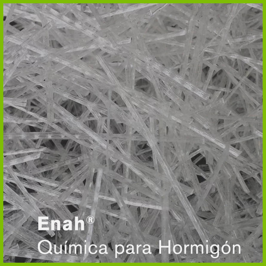 ENAH ® suministra fibras de polipropileno, acero, poliolefina, vidrio, ultravioleta...
