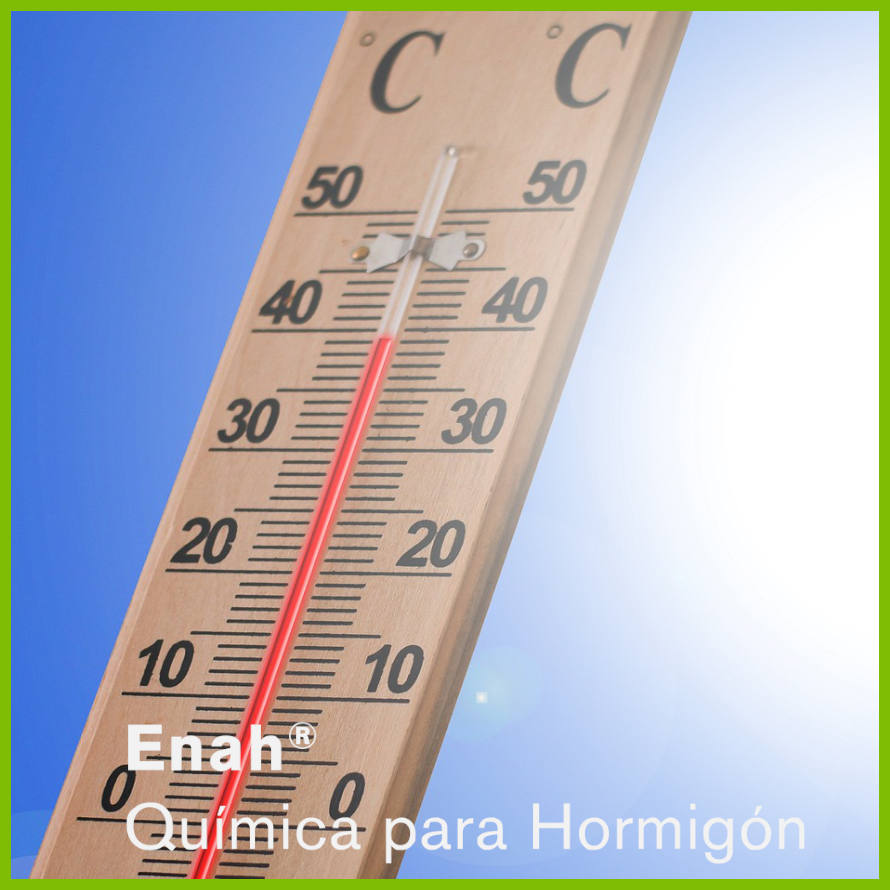 El calor afecta a la calidad del hormigón preparado. Soluciones de ENAH® Química para Hormigón